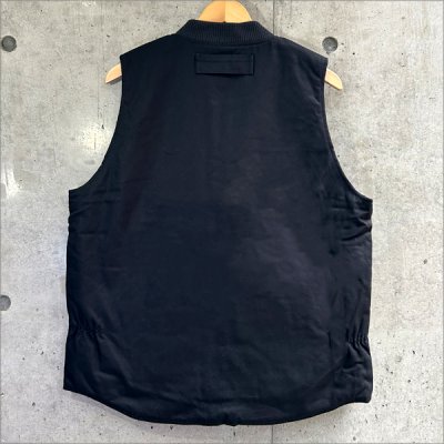 画像2: 【送料無料】BLUCO ブルコ RIB COLLAR DUCK VEST BLACK