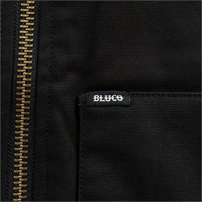 画像5: 【送料無料】BLUCO ブルコ RIB COLLAR DUCK VEST BLACK