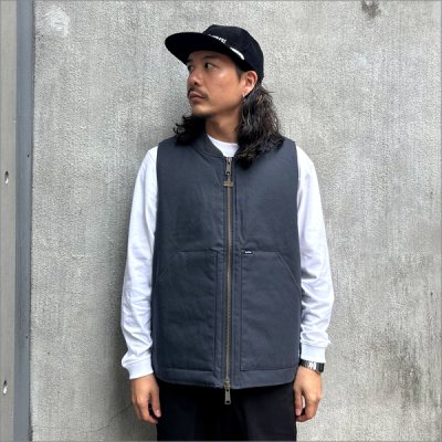 画像3: 【送料無料】BLUCO ブルコ RIB COLLAR DUCK VEST CHARCOAL