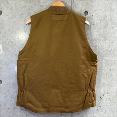 画像2: 【送料無料】BLUCO ブルコ RIB COLLAR DUCK VEST BROWN