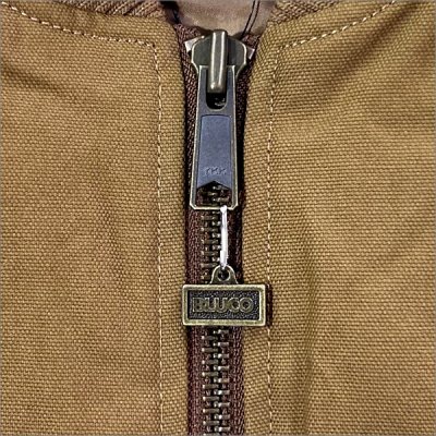 画像4: 【送料無料】BLUCO ブルコ RIB COLLAR DUCK VEST BROWN