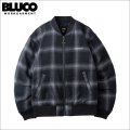 【送料無料】BLUCO ブルコ LOMBRE CHECK BOMBER JACKET BLACK