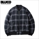 【送料無料】BLUCO ブルコ LOMBRE CHECK BOMBER JACKET BLACK