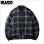 画像1: 【送料無料】BLUCO ブルコ LOMBRE CHECK BOMBER JACKET BLACK (1)