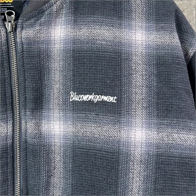 画像4: 【送料無料】BLUCO ブルコ LOMBRE CHECK BOMBER JACKET BLACK