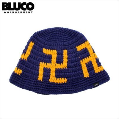 画像1: BLUCO ブルコ CRUSHER HAT NAVY/YELLOW