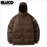 【送料無料】BLUCO ブルコ HOODED RACING JACKET BROWN