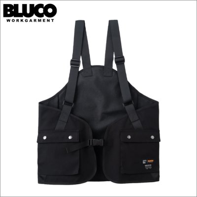 画像1: 【送料無料】BLUCO ブルコ ブリックナイロン ユーティリティーベスト BLACK
