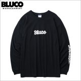 BLUCO ブルコ ドライコットン Tシャツ L/S -Artwork by JACK-O’ ART WORKS- BLACK