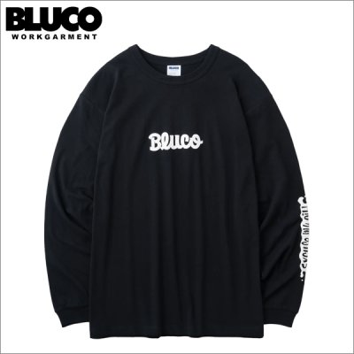 画像1: BLUCO ブルコ ドライコットン Tシャツ L/S -Artwork by JACK-O’ ART WORKS- BLACK