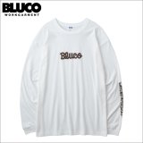 BLUCO ブルコ ドライコットン Tシャツ L/S -Artwork by JACK-O’ ART WORKS- WHITE