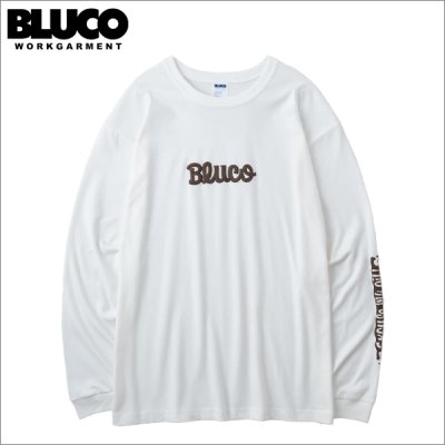 画像1: BLUCO ブルコ ドライコットン Tシャツ L/S -Artwork by JACK-O’ ART WORKS- WHITE