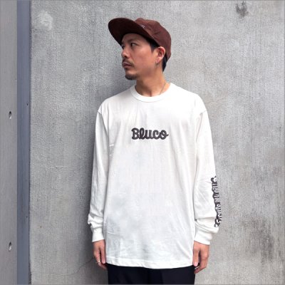 画像2: BLUCO ブルコ ドライコットン Tシャツ L/S -Artwork by JACK-O’ ART WORKS- WHITE