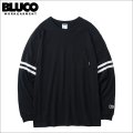 BLUCO ブルコ ドライコットン ポケットTシャツ L/S -Line- BLACK