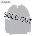 BLUCO ブルコ ドライコットン ポケットTシャツ L/S -Line- BLACK
