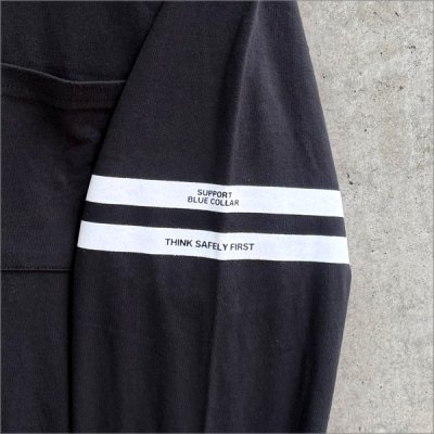 画像5: BLUCO ブルコ ドライコットン ポケットTシャツ L/S -Line- BLACK