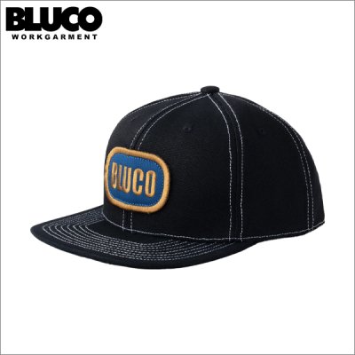 画像1: BLUCO ブルコ 6-PANELキャンバスキャップ -OVAL- BLACK