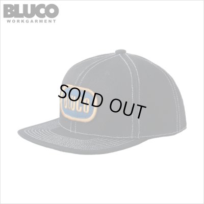 画像1: BLUCO ブルコ 6-PANELキャンバスキャップ -OVAL- BLACK