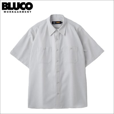 画像1: 【送料無料】BLUCO ブルコ スタンダードワークシャツ S/S -Solid- GRAY