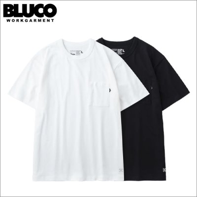 画像1: BLUCO ブルコ 2-PACK ポケットTシャツ BLACK/WHITE