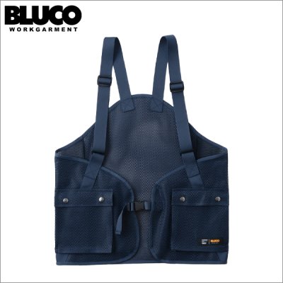 画像1: 【送料無料】BLUCO ブルコ ユーティリティーメッシュベスト NAVY