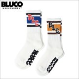 BLUCO ブルコ 2-PACK ソックス -BLC- WHITE/BLUE・WHITE/YELLOW 