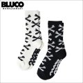 BLUCO ブルコ 2-PACK ソックス -BONE- BLACK・WHITE