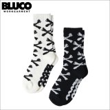 BLUCO ブルコ 2-PACK ソックス -BONE- BLACK・WHITE