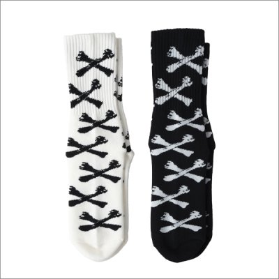 画像2: BLUCO ブルコ 2-PACK ソックス -BONE- BLACK・WHITE