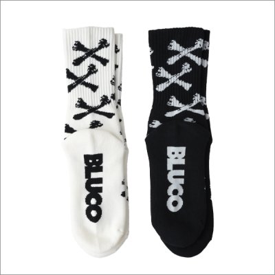 画像3: BLUCO ブルコ 2-PACK ソックス -BONE- BLACK・WHITE