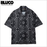 【送料無料】BLUCO ブルコ オープンカラーシャツ -BANDANA- BLACK