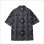 画像2: 【送料無料】BLUCO ブルコ オープンカラーシャツ -BANDANA- BLACK (2)