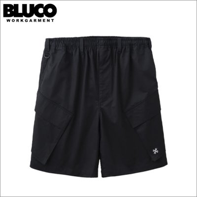 画像1: 【送料無料】BLUCO ブルコ スラントカーゴショーツ BLACK