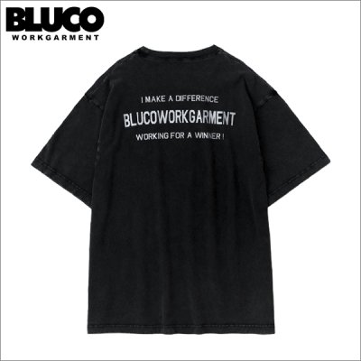 画像1: BLUCO ブルコ ピグメントポケットTシャツ BLACK