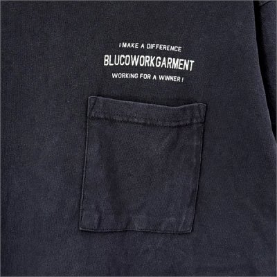 画像5: BLUCO ブルコ ピグメントポケットTシャツ BLACK