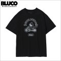 BLUCO×FELIX プリントTシャツ World Wide BLACK