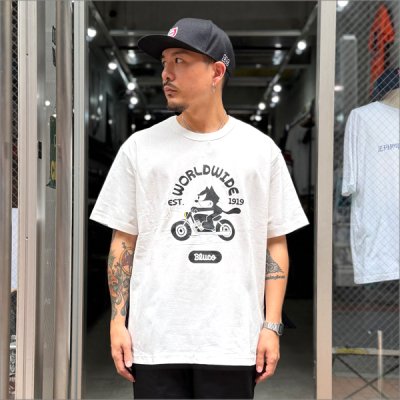 画像3: BLUCO×FELIX プリントTシャツ World Wide WHITE