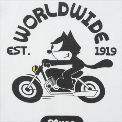 画像4: BLUCO×FELIX プリントTシャツ World Wide WHITE