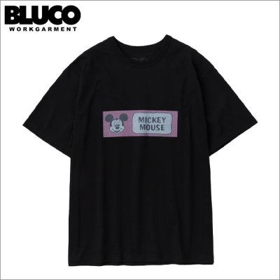 画像1: BLUCO×DISNEY プリントTシャツ MICKEY MOUSE BLACK
