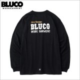 BLUCO ブルコ ポケット L/S TEE -BOLT- BLACK