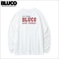 BLUCO ブルコ ポケット L/S TEE -BOLT- WHITE