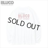 BLUCO ブルコ ポケット L/S TEE -BOLT- WHITE