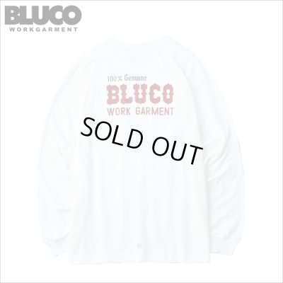 画像1: BLUCO ブルコ ポケット L/S TEE -BOLT- WHITE