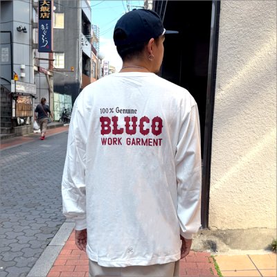 画像3: BLUCO ブルコ ポケット L/S TEE -BOLT- WHITE