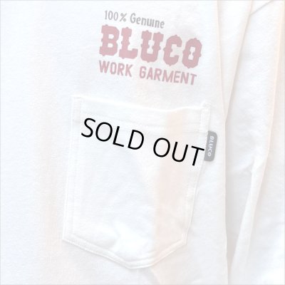 画像4: BLUCO ブルコ ポケット L/S TEE -BOLT- WHITE