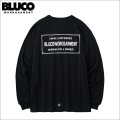 BLUCO ブルコ ポケット L/S TEE -TICKET- BLACK