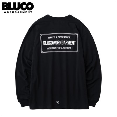画像1: BLUCO ブルコ ポケット L/S TEE -TICKET- BLACK
