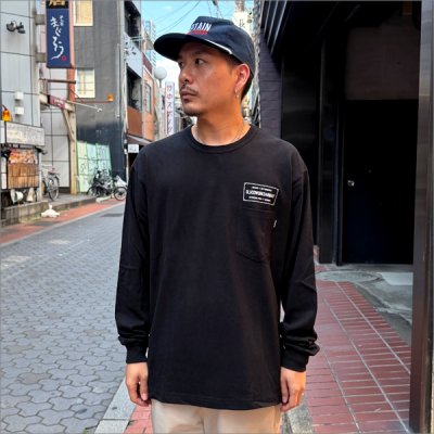 画像2: BLUCO ブルコ ポケット L/S TEE -TICKET- BLACK