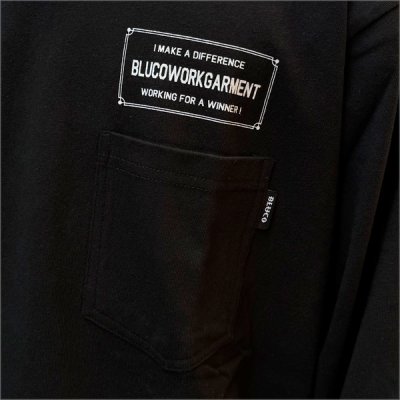 画像4: BLUCO ブルコ ポケット L/S TEE -TICKET- BLACK