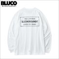 BLUCO ブルコ ポケット L/S TEE -TICKET- WHITE